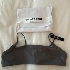 ARK SWIMWEAR square crop bikini top